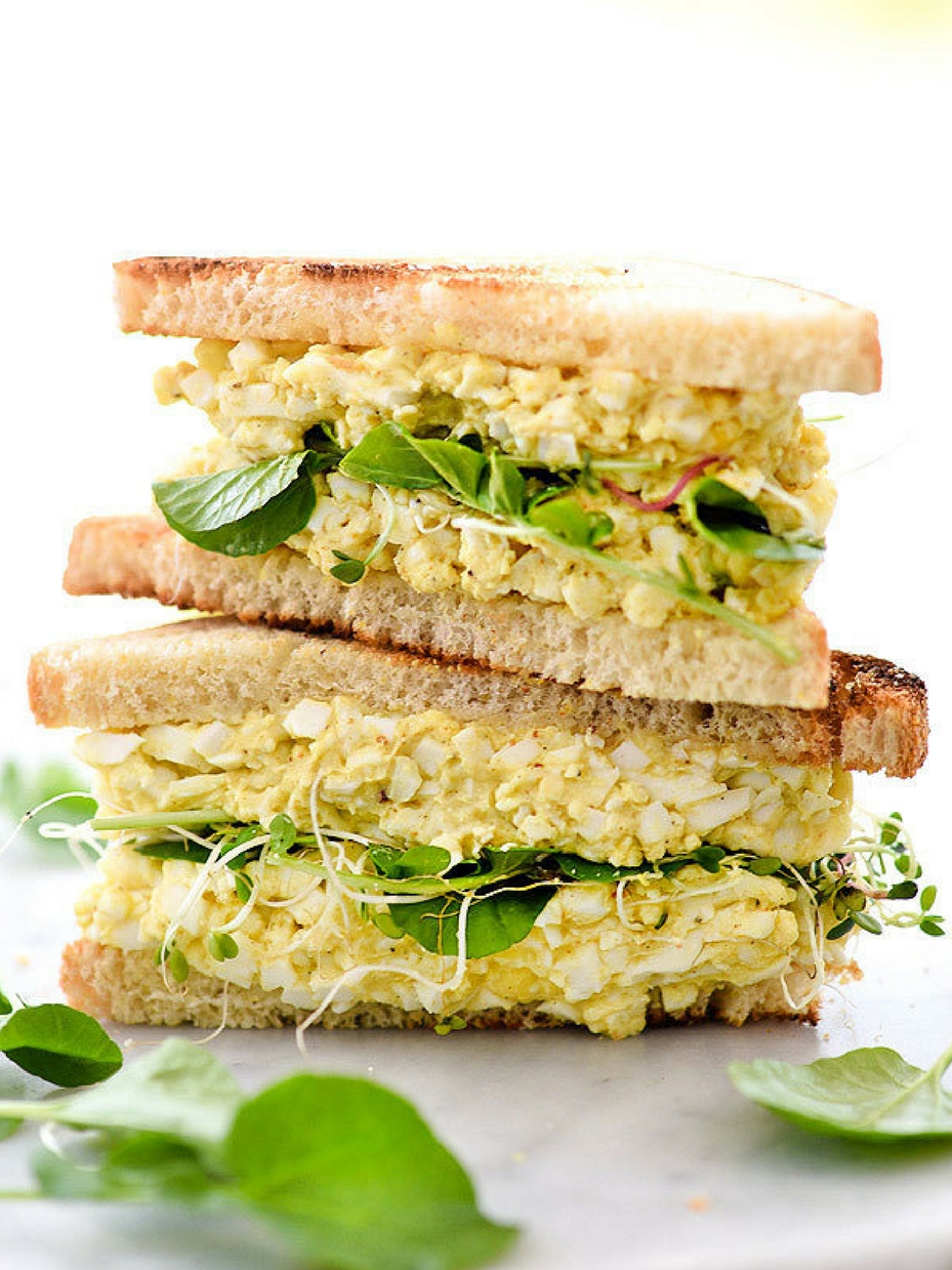 Curried Egg Salad Sandwich