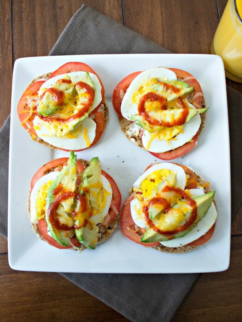 Hard Boiled Egg Breakfast Melts