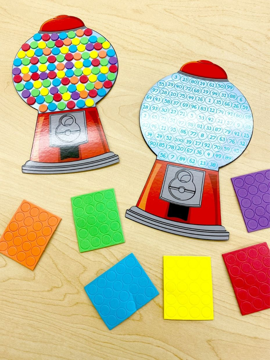 Count to 100 Gumball Machine Craft Kit