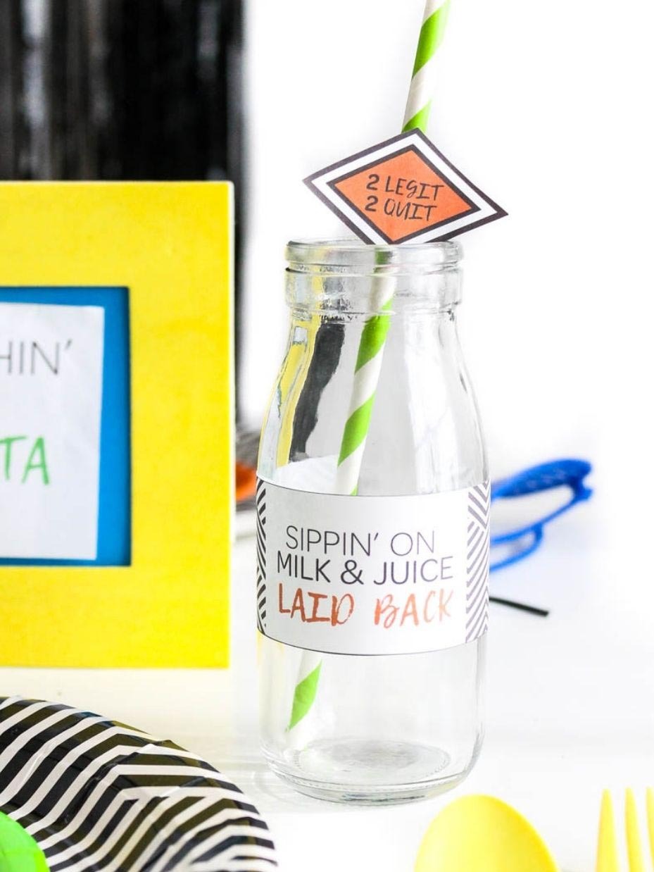 2 Legit to Quit Birthday Party Printables Fun365