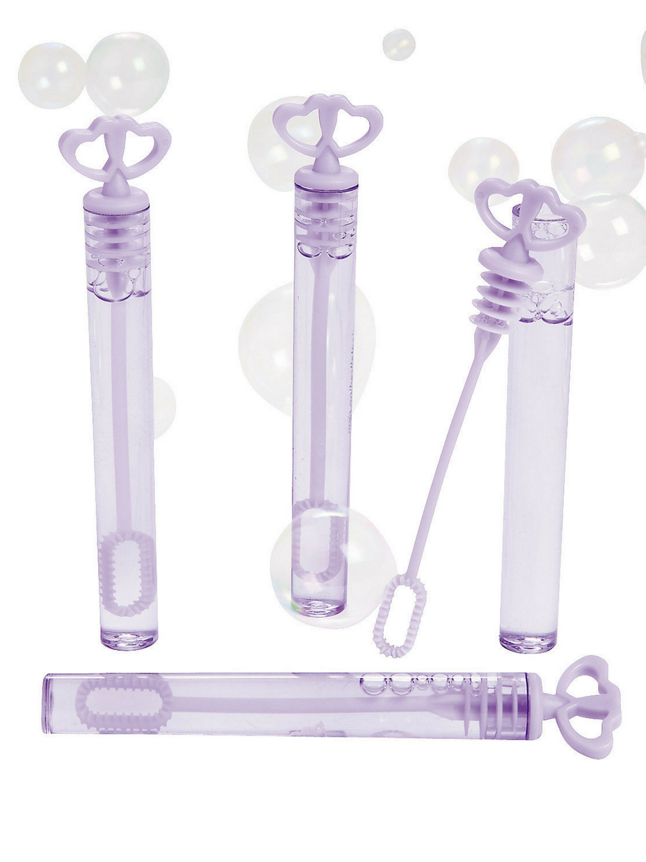 Lilac Heart Bubble Tubes