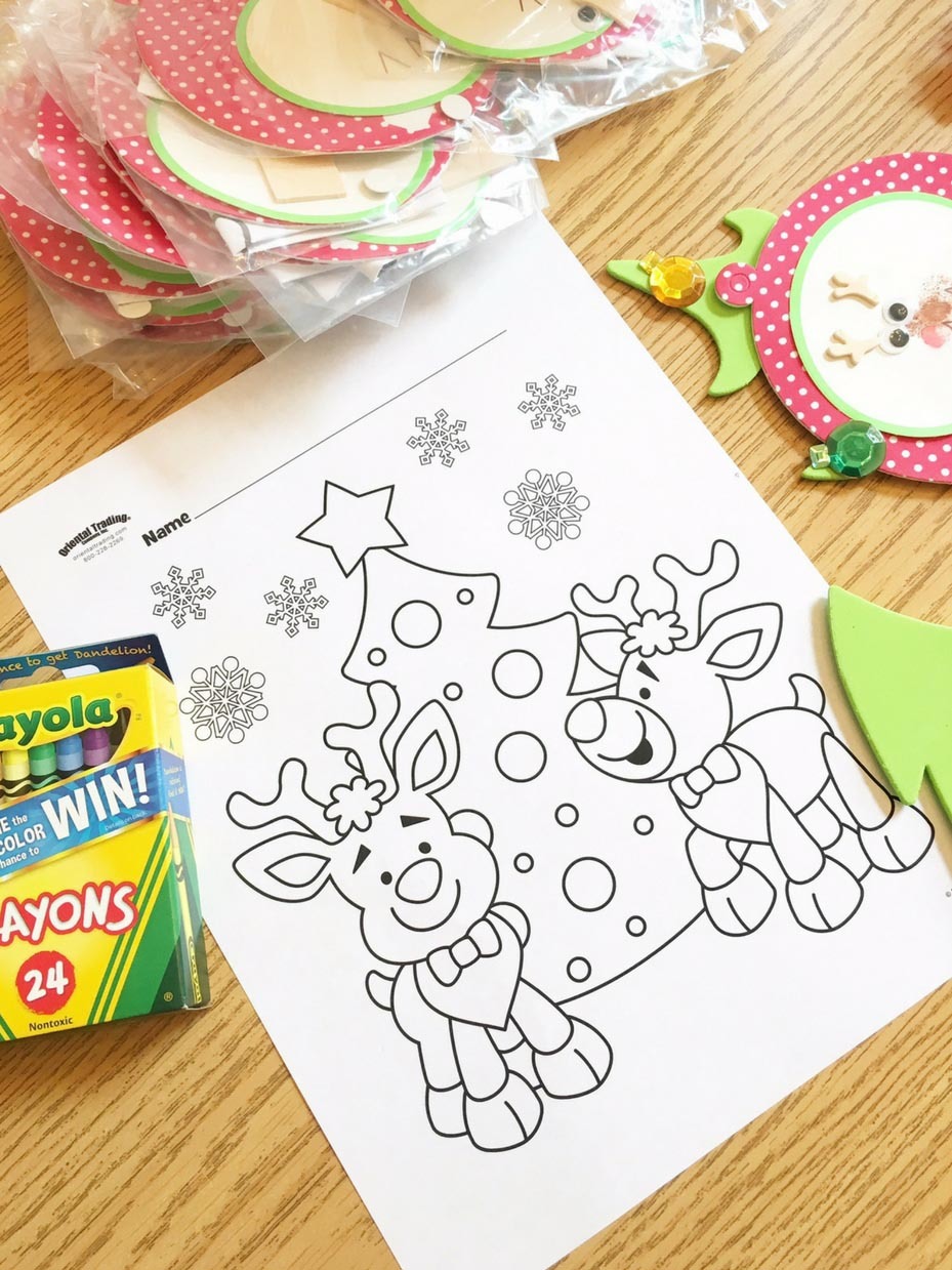 Give Kids a Coloring Page during Set-Up