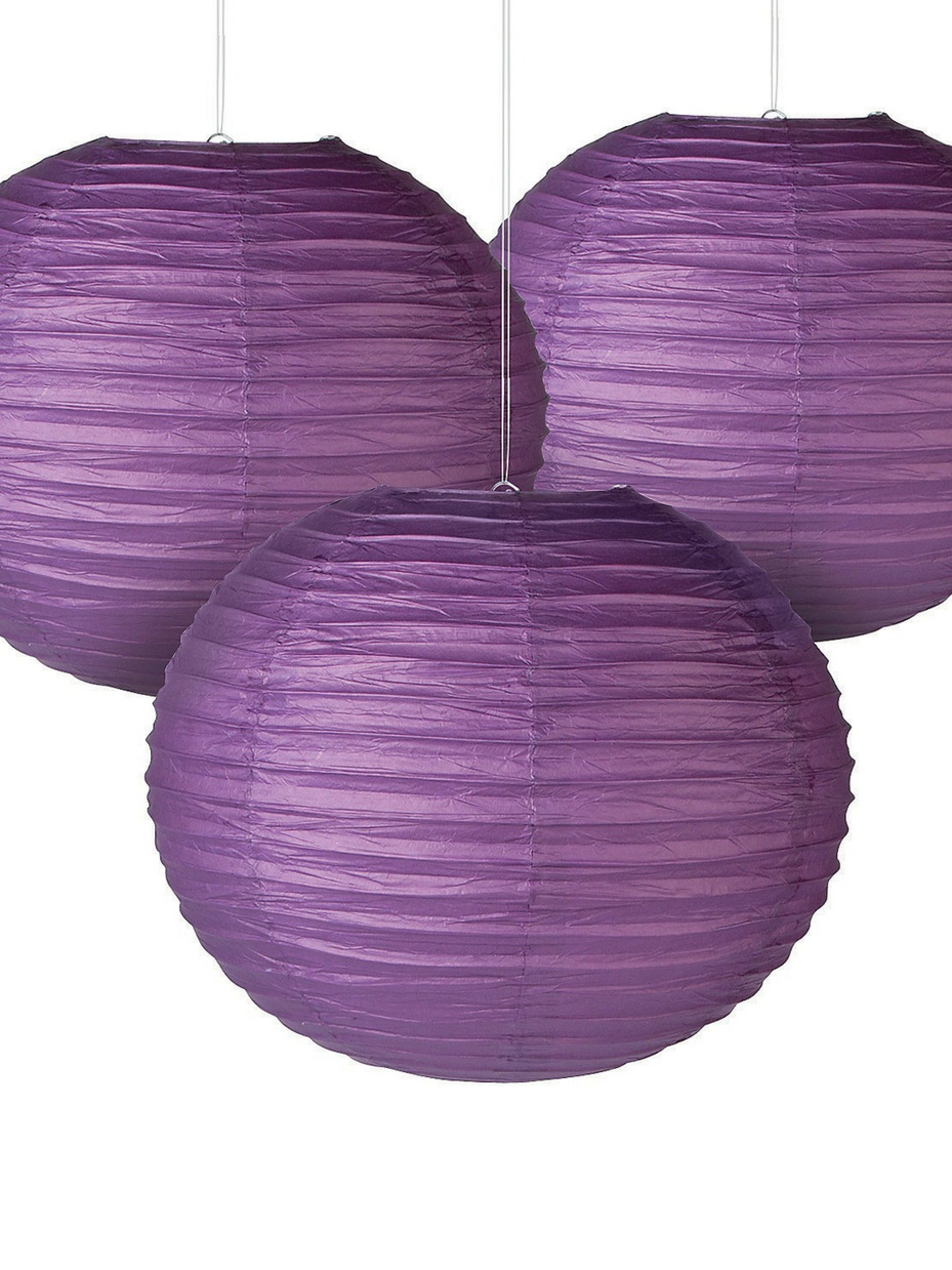 Italian Plum Paper Lanterns