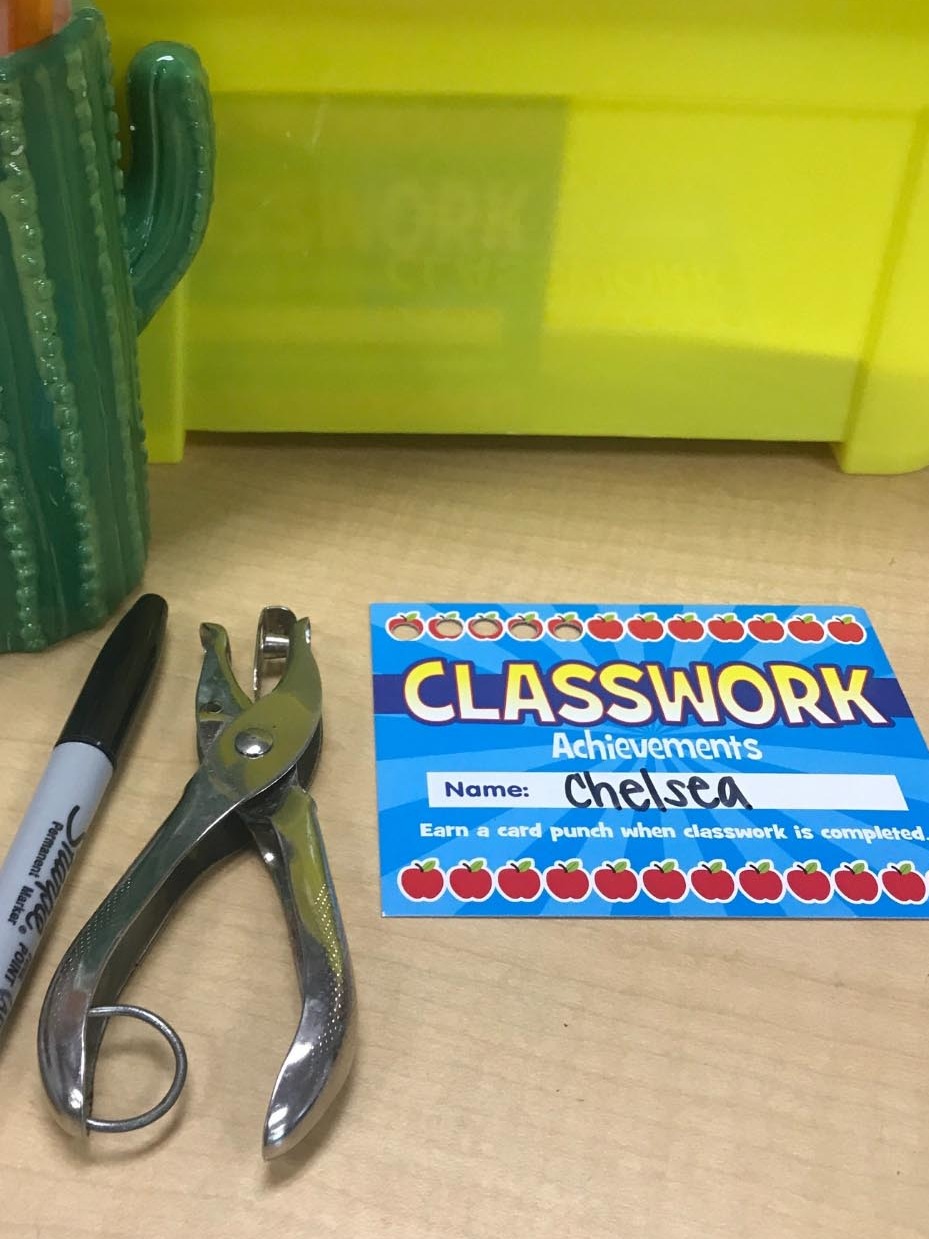 Classwork Punch Cards