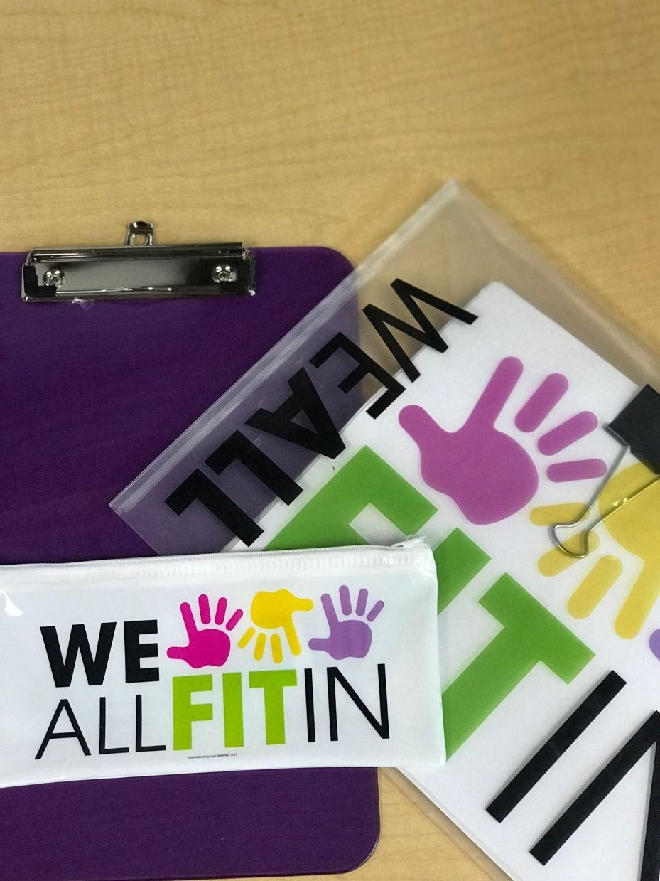 Rainbow Clipboards and Student Supply Storage