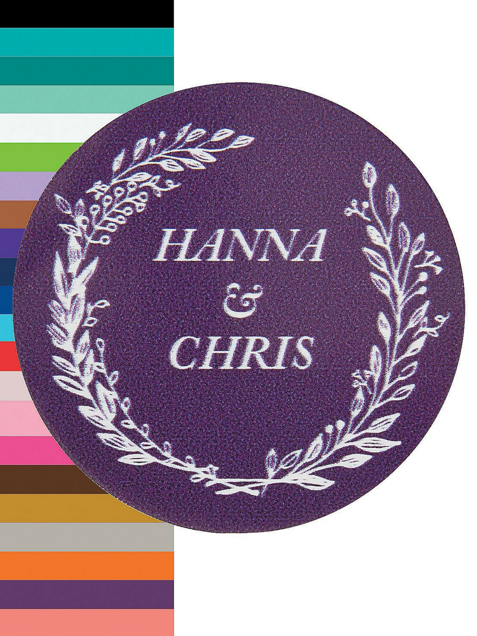 Plum Favor Stickers