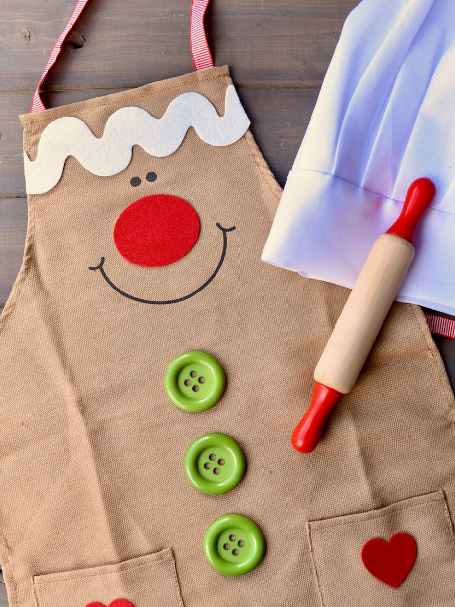 Gingerbread Apron for Christmas Baking