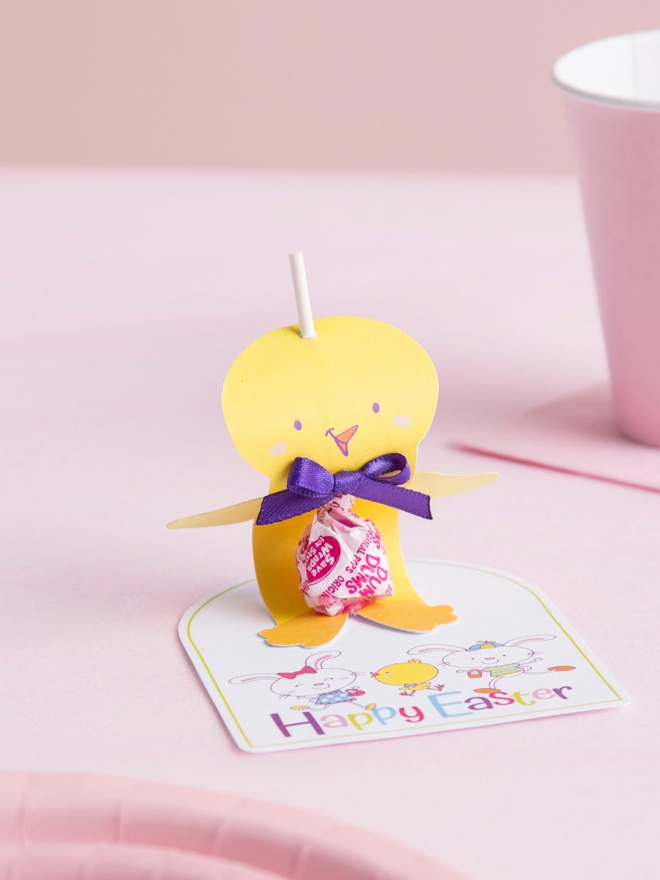 Easter Chick Lollipop Favors