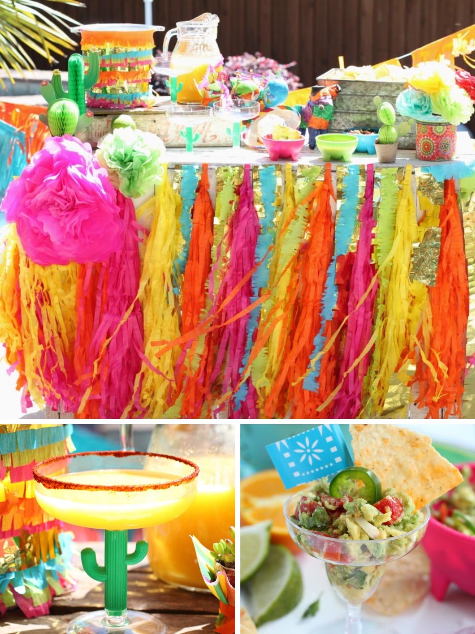 Host a Backyard Fiesta Party This Summer!  Mexican party decorations,  Mexican fiesta party, Diy party decorations