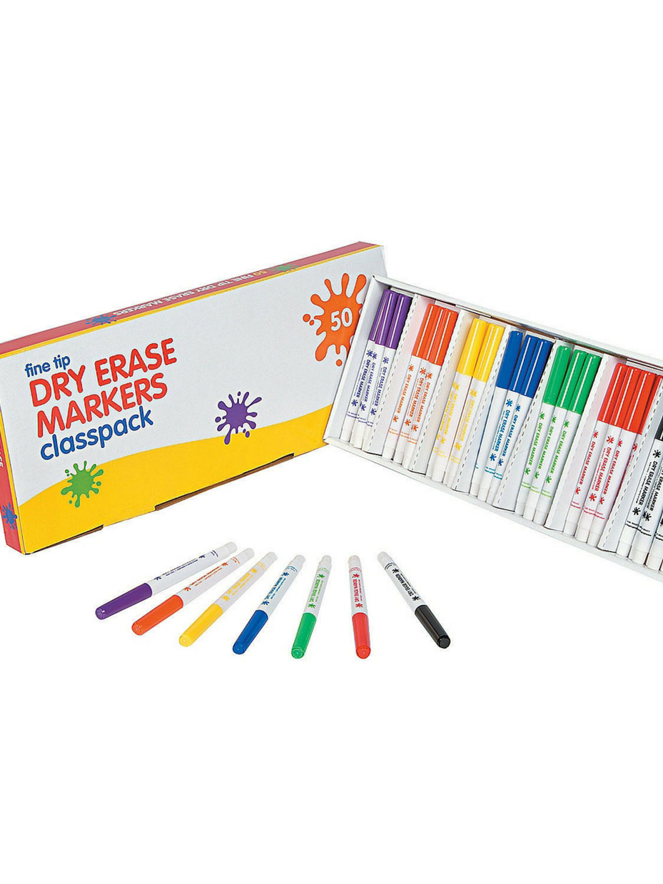 Fine Tip Dry Erase Markers
