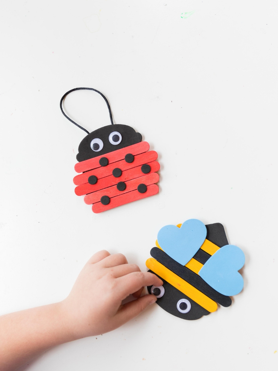 Spring Bug Craft Stick Ornament Kit