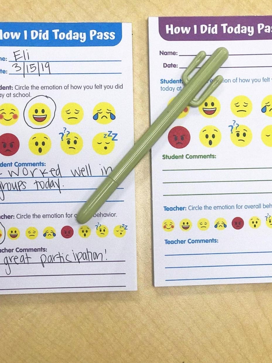 Behavior Management Emoji Passes