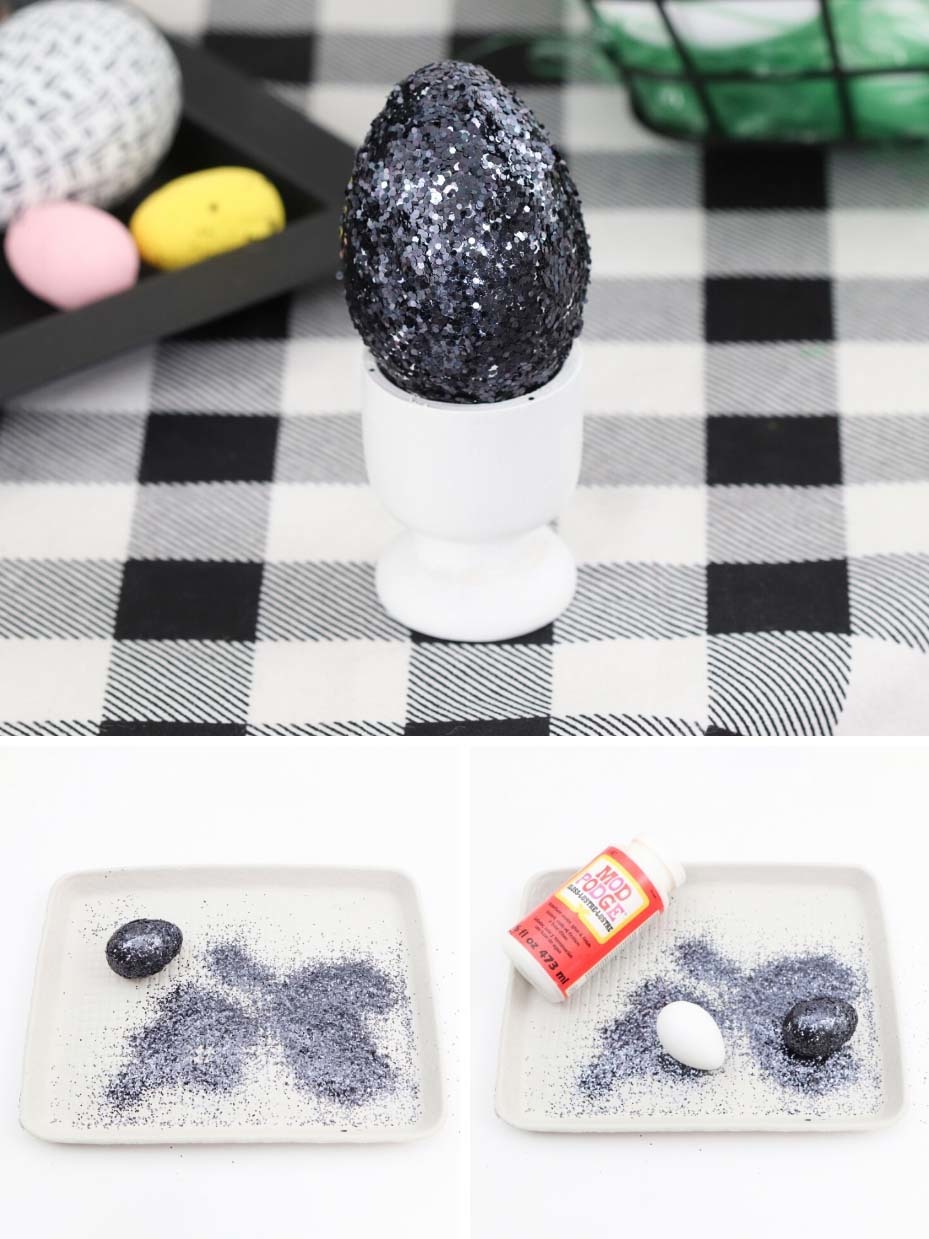 Glittered Eggs