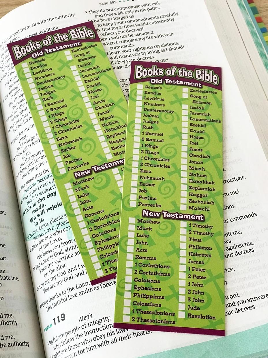 Books of the Bible Bookmarks
