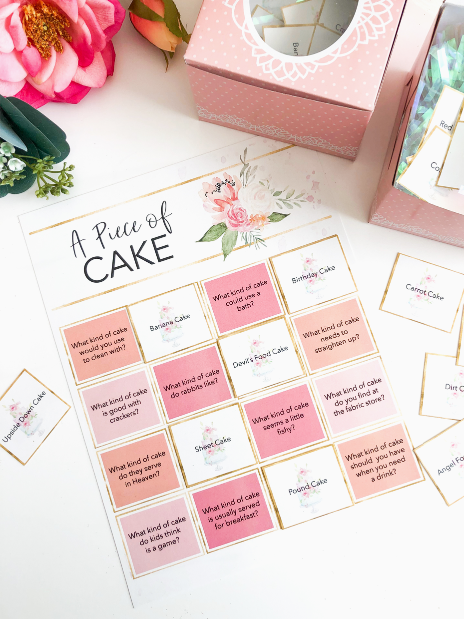 Cake and Bridal Shower Poem