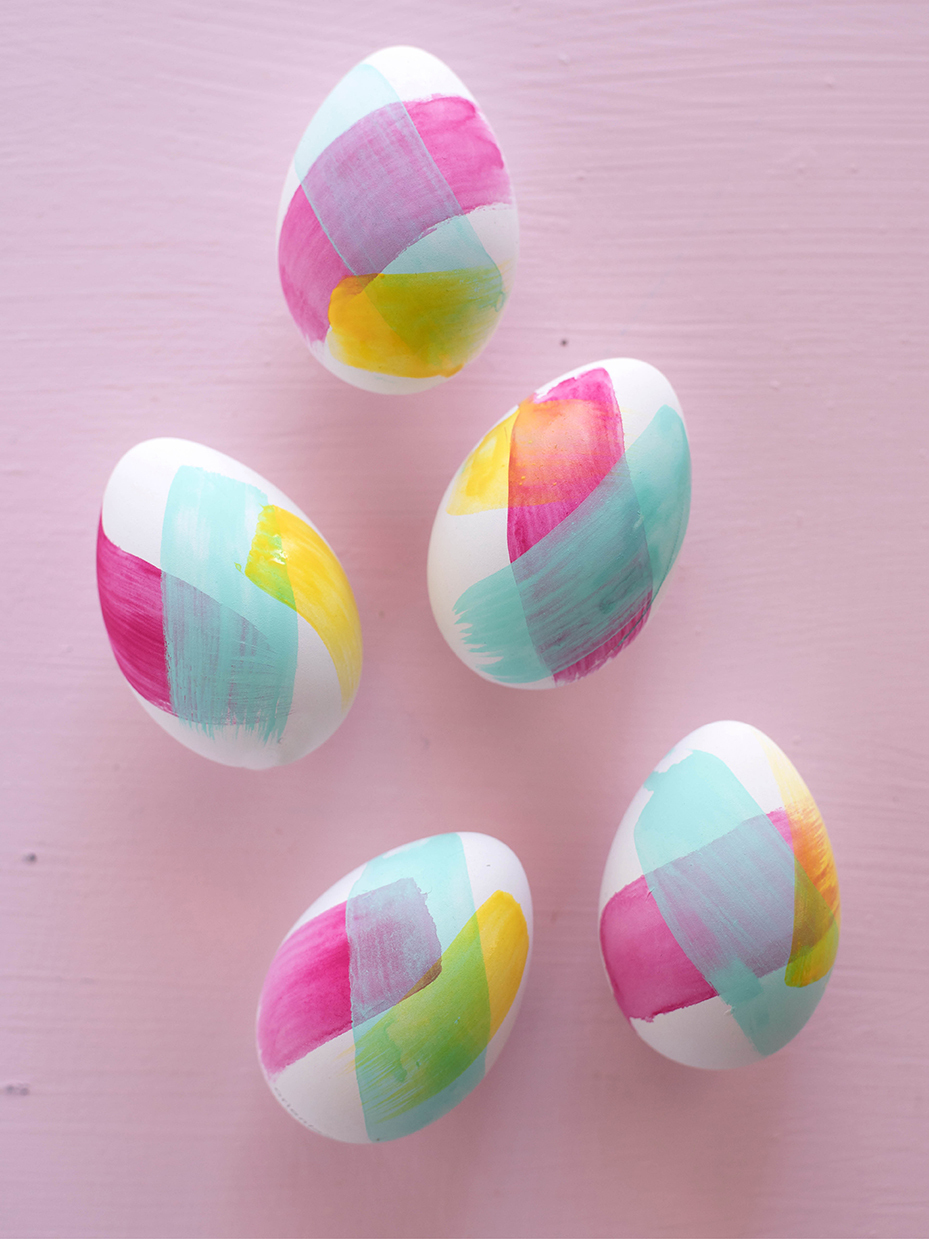 Brushstroke Easter Eggs