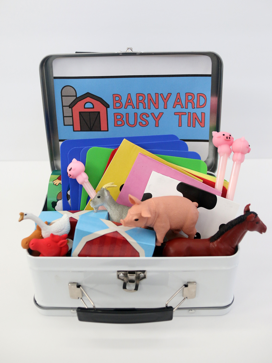 Barnyard Busy Tin