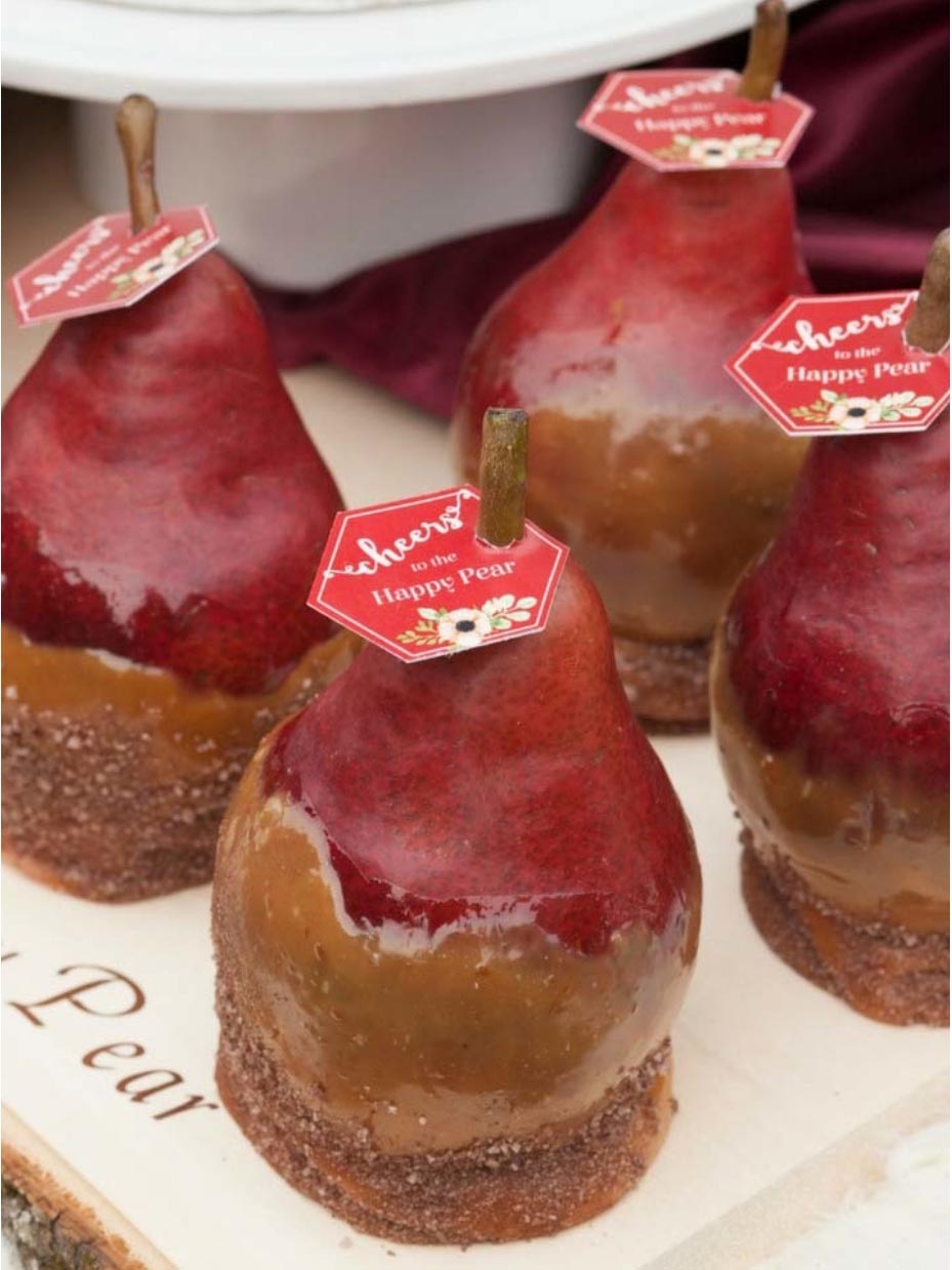 Caramel & Chocolate Salted Pears