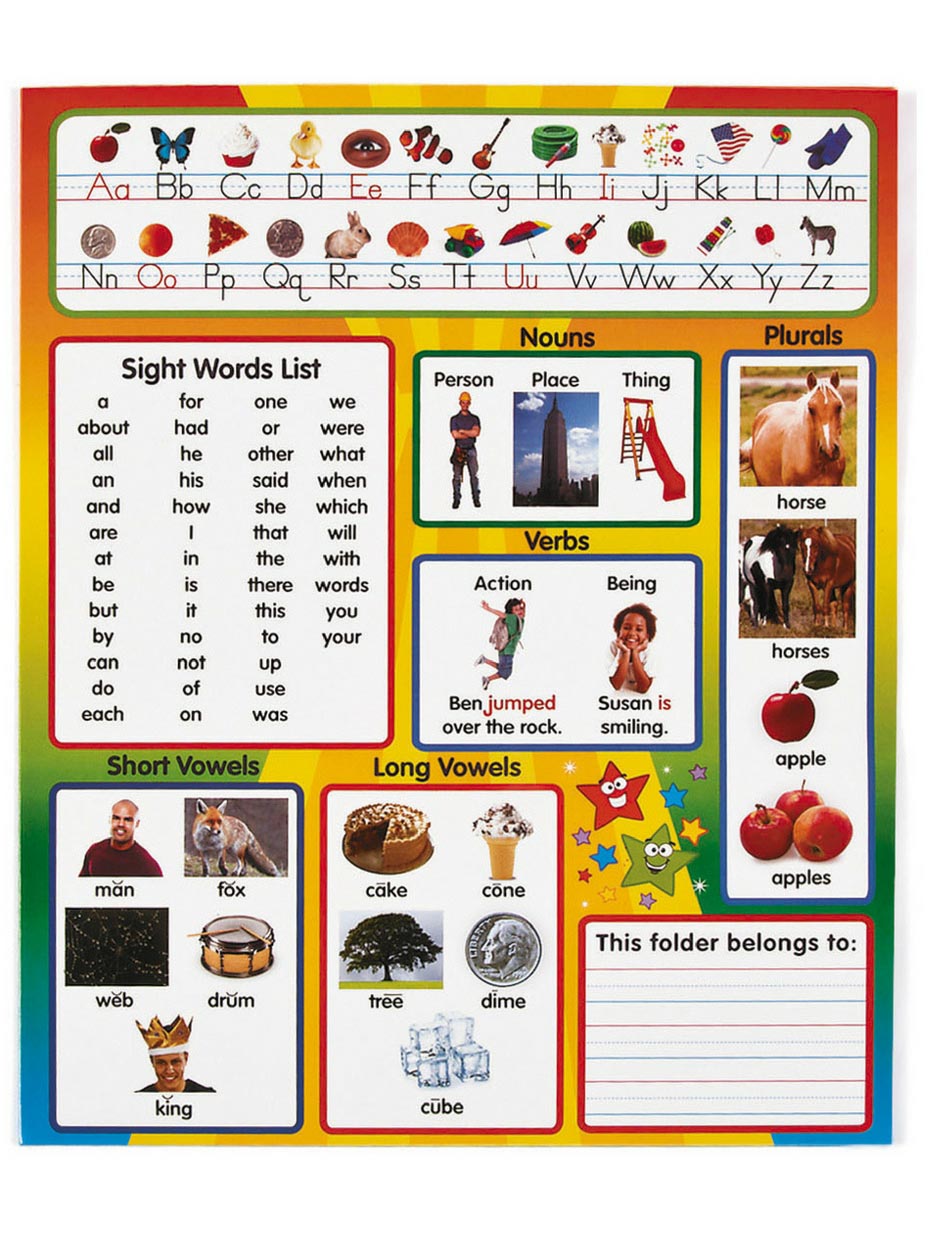 Kindergarten Common Core Pocket Folders