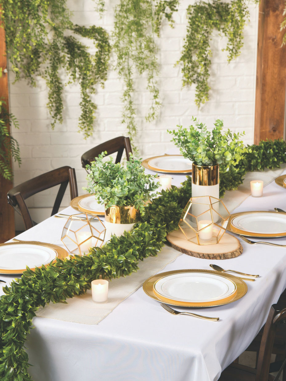 Greenery-Themed Wedding Table