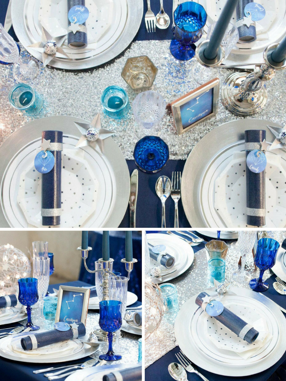 Romantic Midnight Blue and Silver Wedding