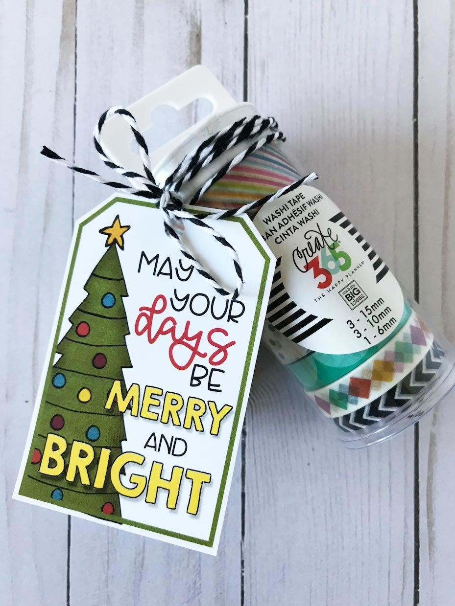 Christmas Teacher Team Gifts with Free Tags | Fun365
