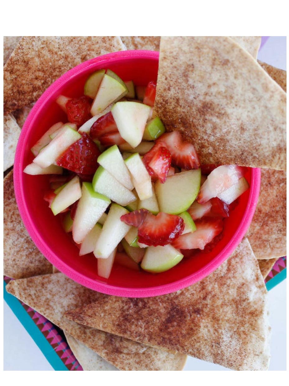 Cinnamon & Sugar Tortilla Chips with Fruit Salsa