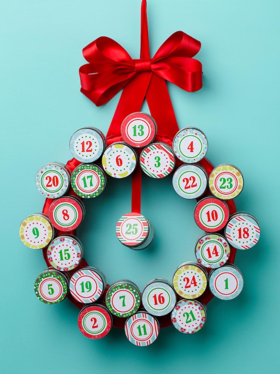 Colorful Advent Wreath Craft