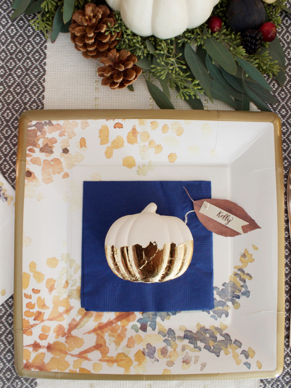 Layered Leaf Place Cards