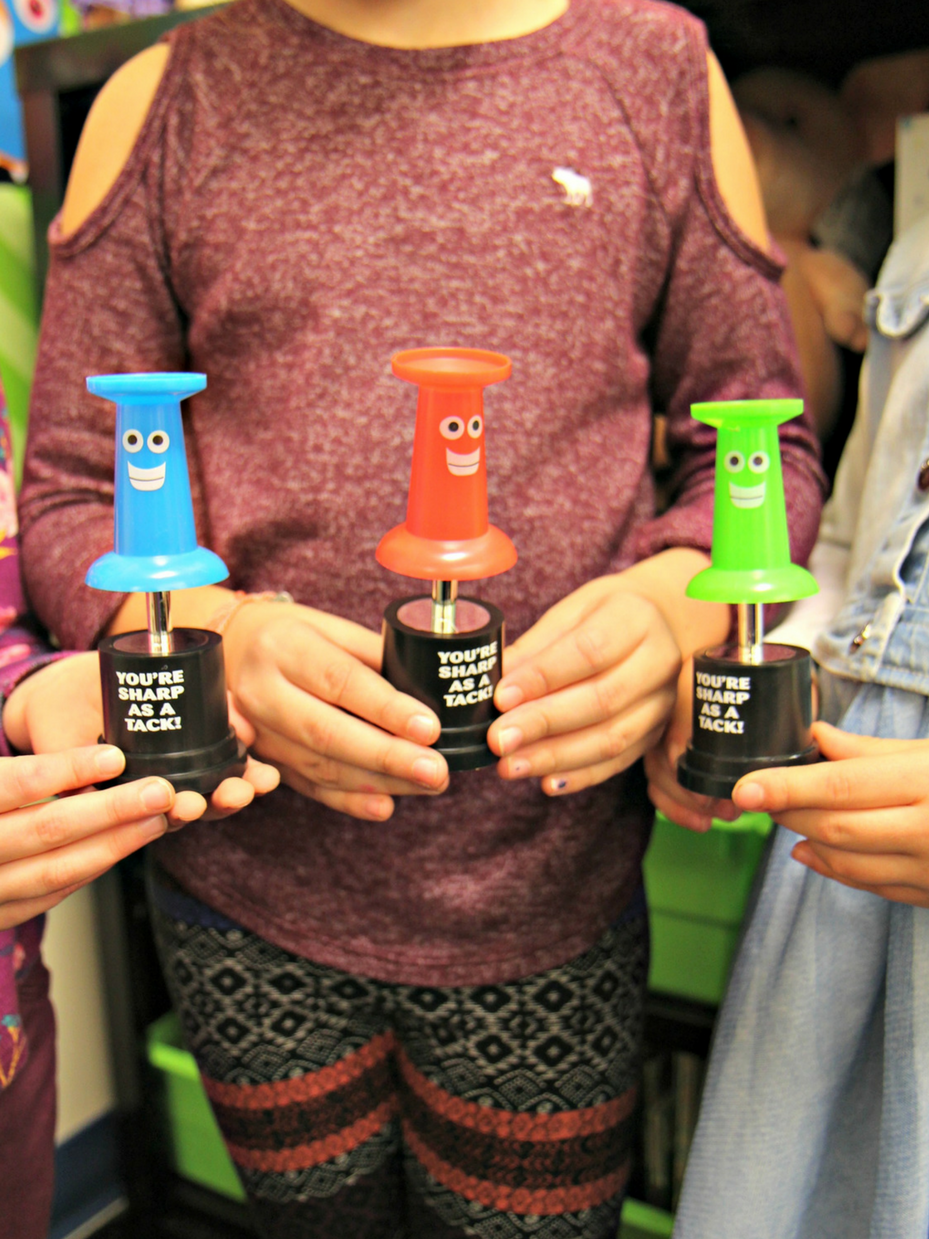 100th Day "Sharp as a Tack" Trophies