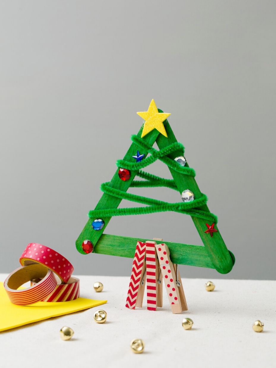 wooden christmas stamps for kids crafting