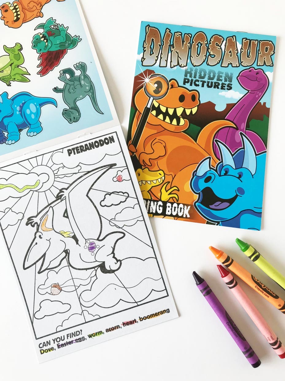Dinosaur Image Hunt Coloring Book