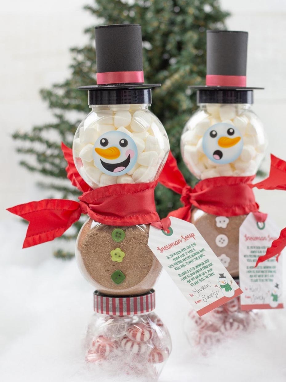 DIY A Cute Snowman Hot Cocoa Gift