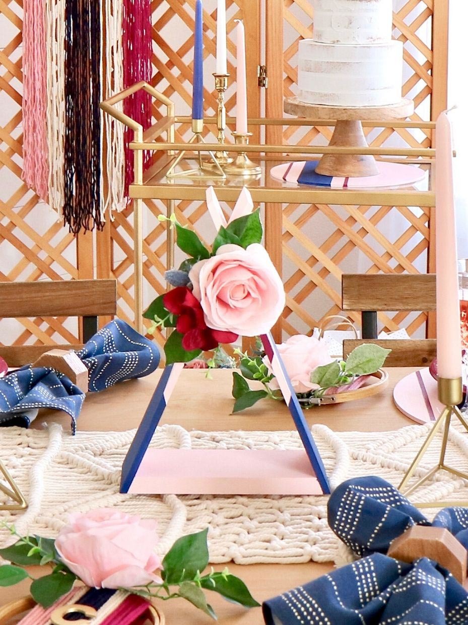 DIY Boho Teepee Centerpiece