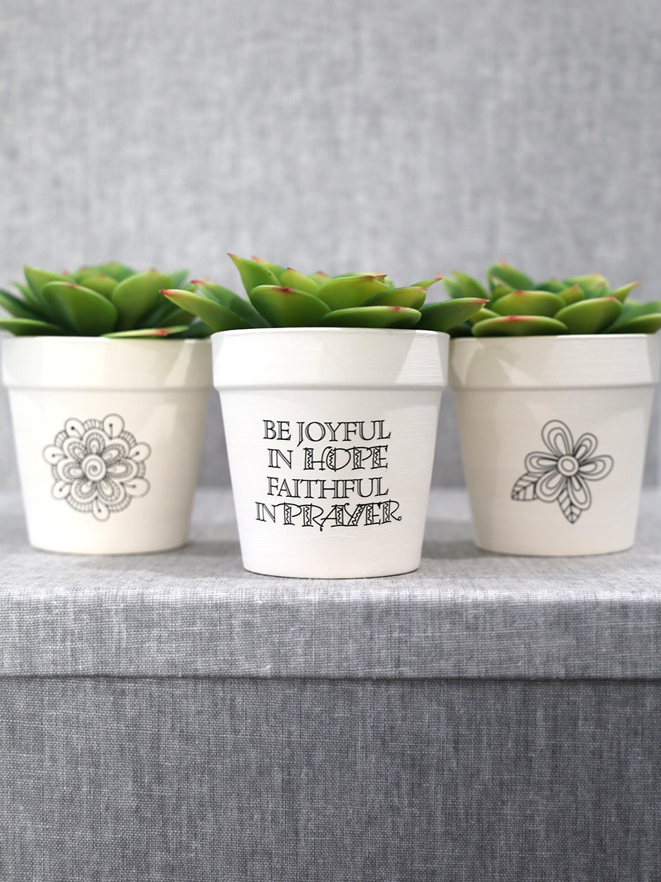 Journaling Flower Pots