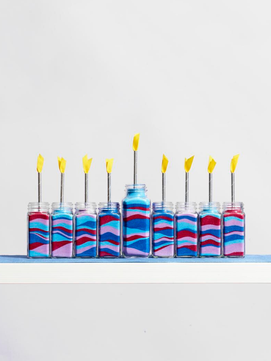 Sand Art Menorah