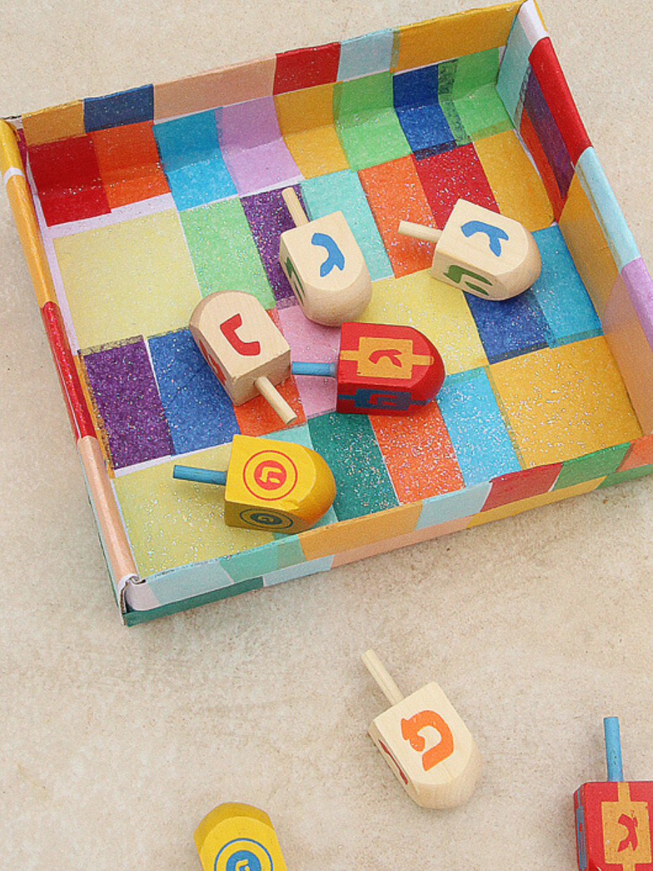Decoupage Dreidel Box
