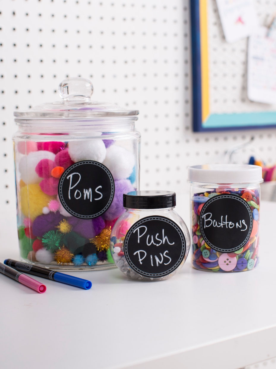 Jar Storage with Labels