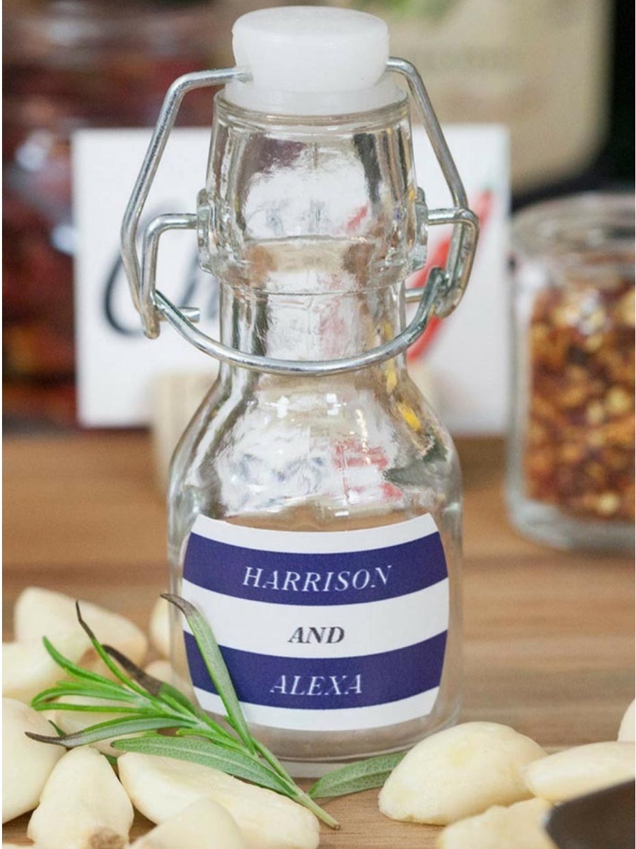 DIY Olive Oil Favors
