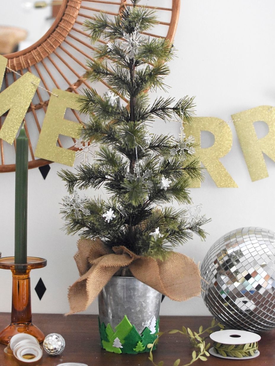 DIY Felted Tree Christmas Tree Stand