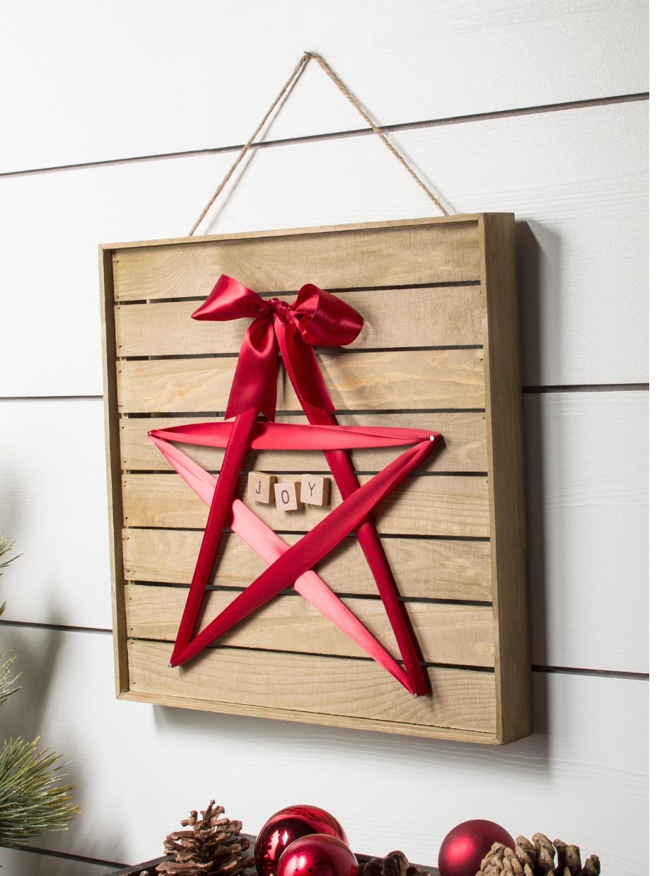 DIY Ribbon String Art Wall Hanging