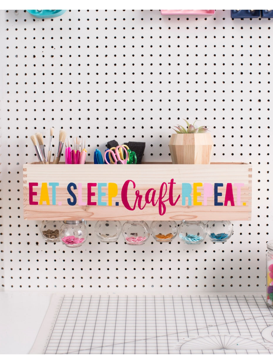 DIY Craft Storage Shelf