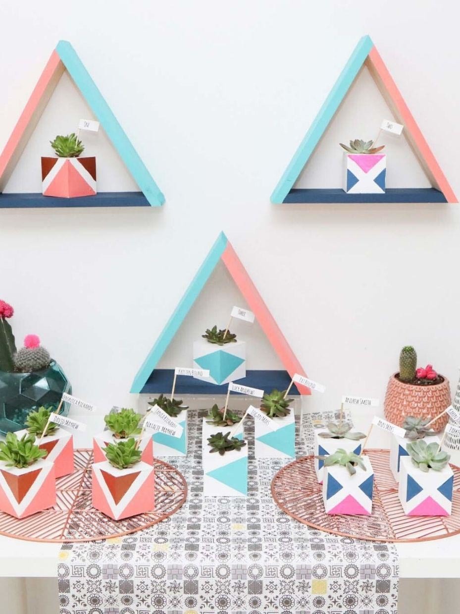 DIY Succulent Seating Chart