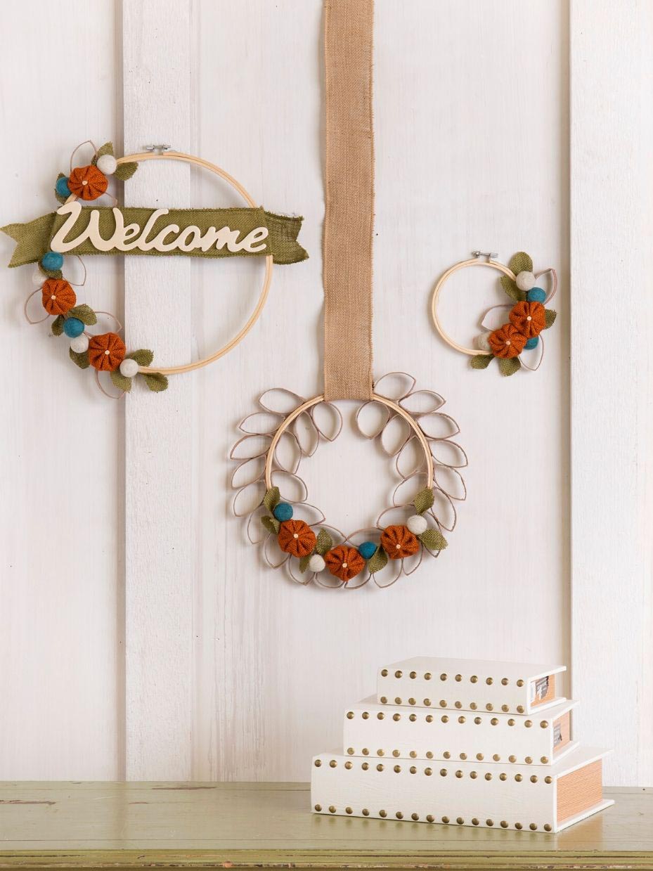 DIY Fall Embroidery Hoop Decor