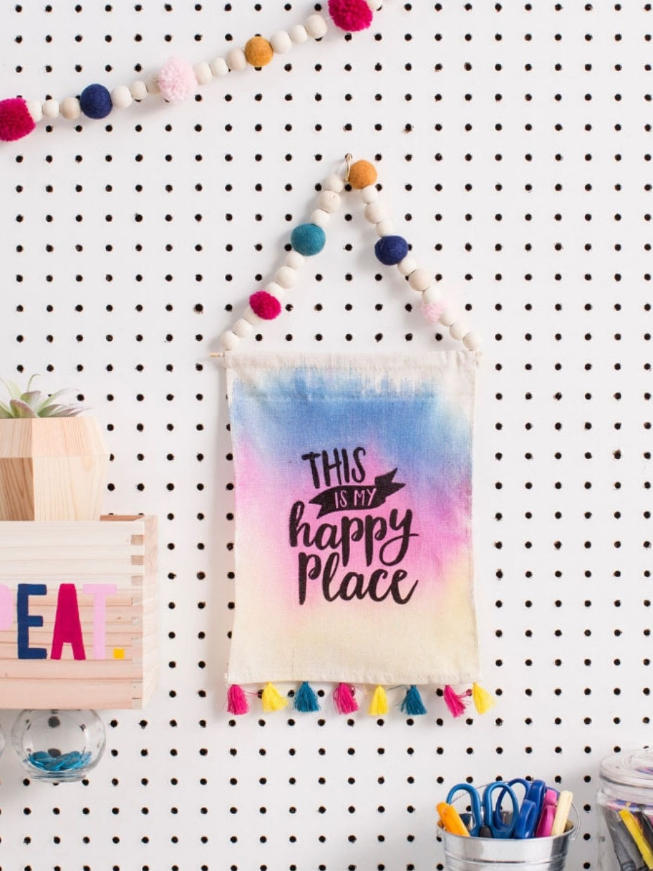 This is my Happy Place DIY Canvas Banner