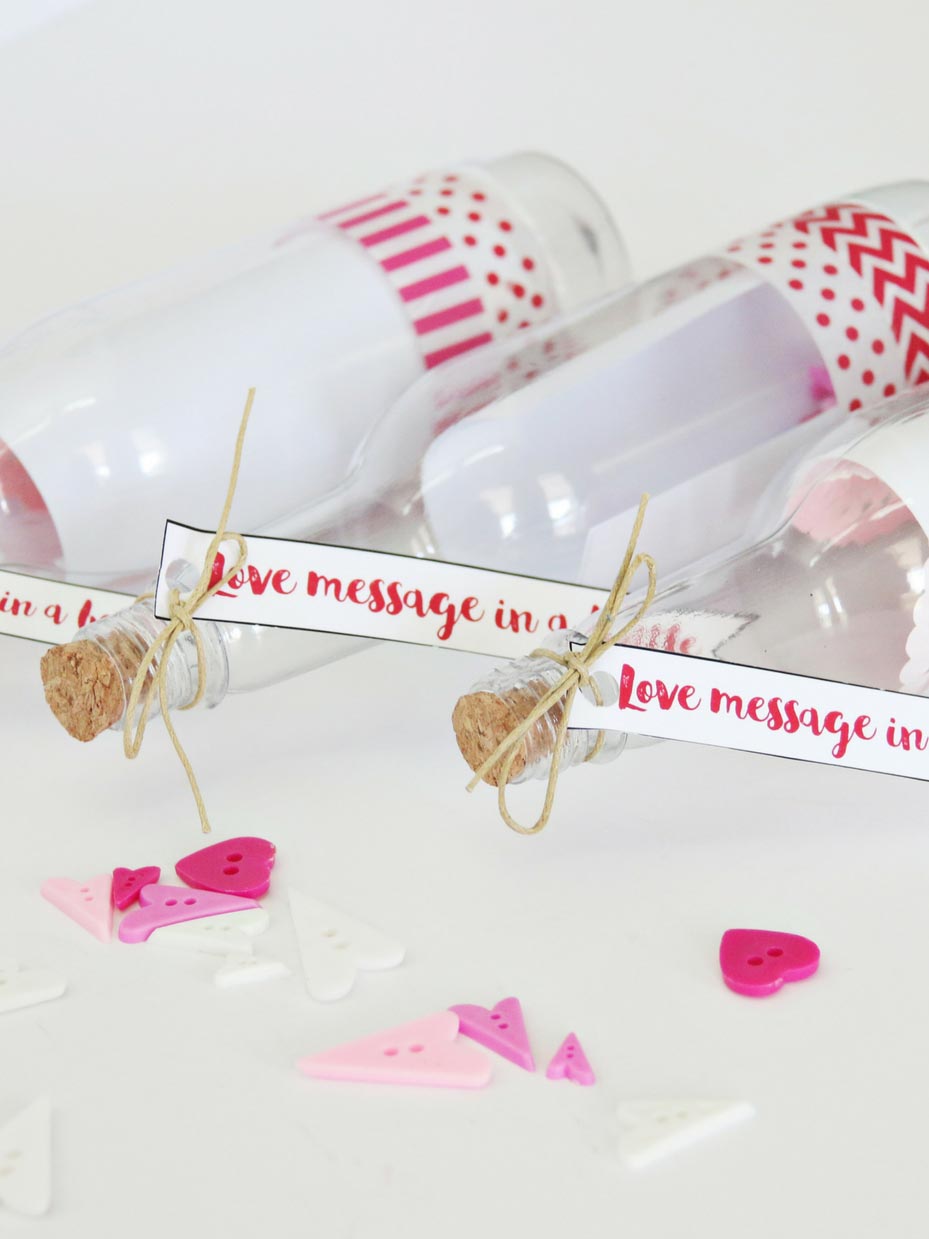 Love Message Valentine Favor & Printable