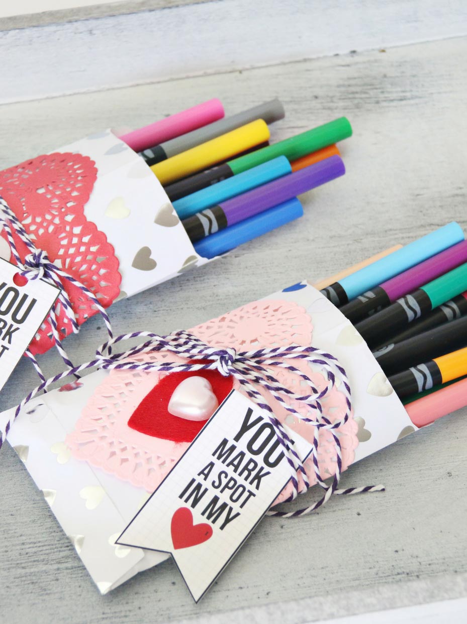 “You Mark a Spot in My Heart” Valentine Favor & Printable