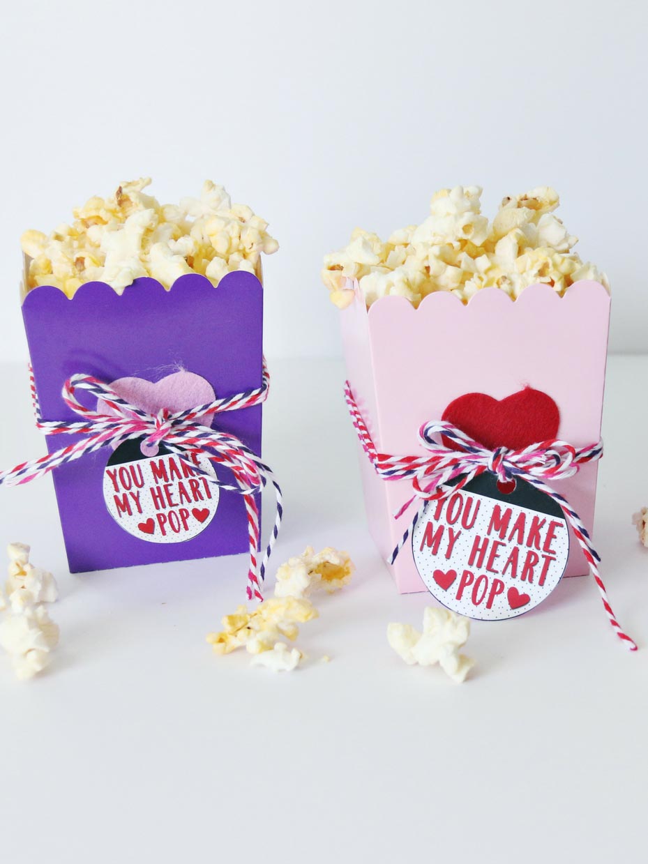 "You Make My Heart Pop" Valentine Favor & Printable