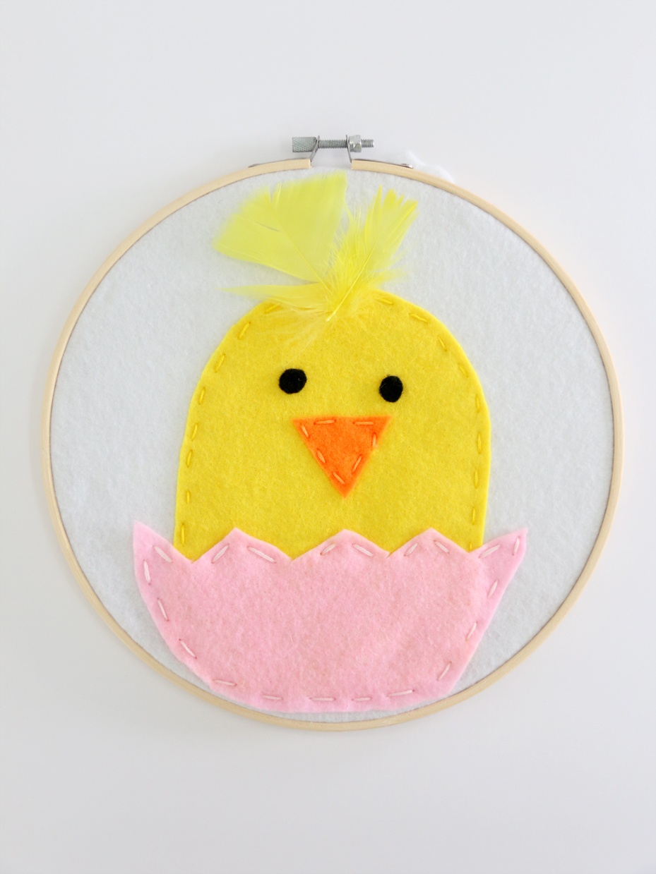 Chick Hoop Art Craft