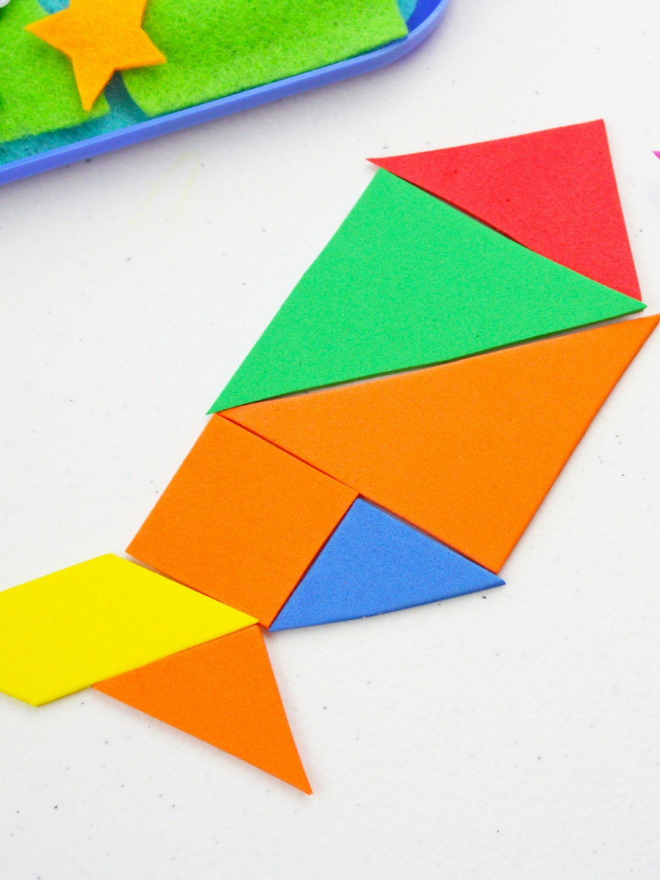 DIY Foam Shape Puzzles